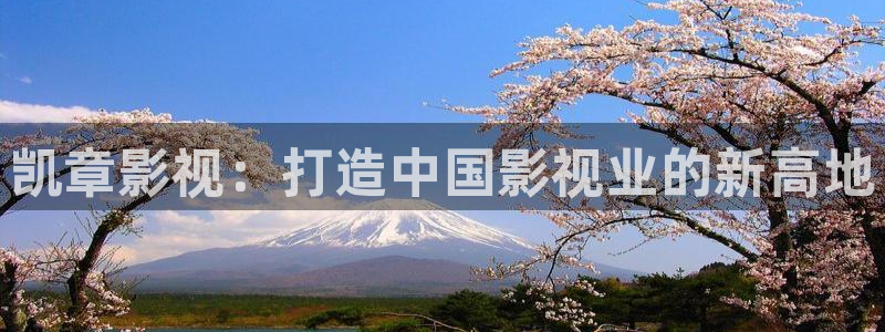 彩霞理論電影：凱章影視：打造中國影視業的新高地